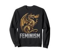 Féminisme Dragon Fantasy Retro Wave Féministe Sweatshirt