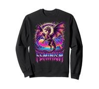 Féminisme Dragon Fantasy Retro Wave Féministe Sweatshirt