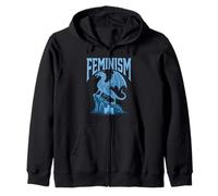 Féminisme Frost Ice Dragon Fantasy Strong Women Empowerment Sweat à Capuche