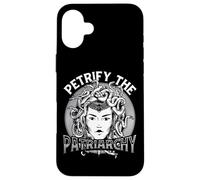 Féminisme Pétrifier Le patriarcat Cadeau féministe Regard Coque pour iPhone 16 Plus