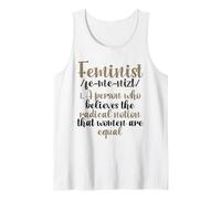 Feminist Croit Radical Notion Women Equal Feminist Débardeur