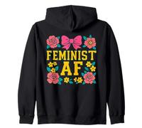 Féministe AF Bold Varsity Floral Equality Design Sweat à Capuche