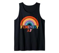 Féministe AF Rétro Rainbow Coloré Vintage Féministe Débardeur