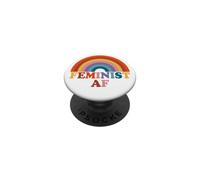 Féministe AF Rétro Rainbow Coloré Vintage Féministe PopSockets PopGrip Adhésif