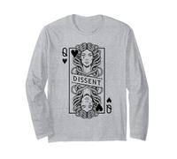 Féministe Medusa Queen of Hearts Dissent Carte à Jouer Vintage Manche Longue