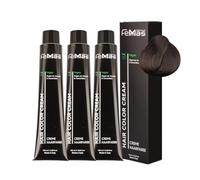FemMas Coloration capillaire 3x Châtain clair frais 5.91 I Crème colorante pour cheveux avec huile d'argan, kératine et céramides I Coloration ou nuance capillaire durable pour des résultats de