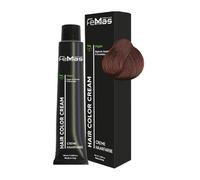 FemMas Coloration capillaire marron moyen rouge 4.6 I Crème à l'huile d'argan, de kératine et de céramides I Comme coloration permanente ou teinte pour des résultats de couleur éclatants et durables I