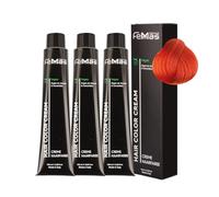 Femmas Coloration Capillaire Pure & Mix 3x Cuivré I Coloration crème pour cheveux avec huile d'argan, kératine et céramides I En tant que coloration permanente ou nuance pour des résultats de couleur