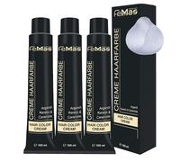 Femmas Coloration Capillaire Pure & Mix 3x Neutre I Crème Colorante avec Huile d'Argan, Kératine & Céramides I En tant que coloration ou nuance capillaire permanente pour des résultats de couleur