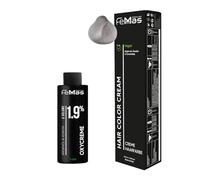 Femmas Kit de coloration capillaire super éclaircissante argent 912 I Hair Color Cream 100 ml + Oxycrème 100 ml 1,9 % I Coloration permanente + développeur I Doux et durable I Teinture pour cheveux de