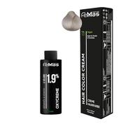 Femmas Kit de coloration capillaire super éclaircissante Ultra Natural 900 S I Hair Color Cream 100 ml + crème oxygénée 100 ml 1,9 % I Coloration permanente + développeur I Doux et durable I Teinture