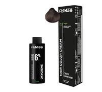 Femmas Kit de coloration pour cheveux - Blond moyen intense 7.0 - Crème colorante 100 ml + Oxycrème 100 ml 6 % - Coloration permanente pour cheveux + développeur - Doux et durable - Coloration pour