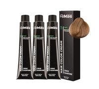 FemMas Lot de 3 teintures pour cheveux - Blond moyen sable 7,7 - Crème à l'huile d'argan, de kératine et de céramides - Pour une coloration permanente ou une teinte pour des résultats de couleur