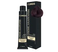 FemMas teinture pour cheveux Acajou brun clair 5.5 I Crème colorante professionnelle à l'huile d'argan, kératine et céramides I Coloration permanente ou teinture pour des résultats durables I 100 ml