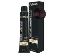 FemMas teinture pour cheveux Chocolat ambré brun clair 5.89 I Crème professionnelle à l'huile d'argan, kératine et céramides I Coloration permanente ou teinture pour des résultats durables I 100 ml