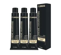 FemMas teinture super éclaircissante Super éclaircissant Cendré 901 3x I Teinture à la crème pour éclaircir les cheveux jusqu'à 5 nuances I Coloration permanente I Durable I 100 ml
