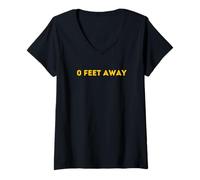 Femme 0 Feet Away - Funny Gay Cruising Gay Pride pour Homme T-Shirt avec Col en V