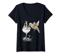 Femme 0576 2 Cocktails Bird 2021 Plus 4 Mumzy Maria Uberstein T-Shirt avec Col en V