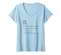 Femme 1 John 1:9 Sins Cannot Be Found - Christian Faith PC Error T-Shirt avec Col en V