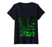 Femme 10 Ans édition limitée 2016 10e Anniversaire T-Shirt avec Col en V