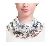 Femme 100% Soie de Mûrier Tour de Cou Faux Col Foulard Écharpe de Cou Cercle Tube Écharpe (#18)