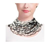 Femme 100% Soie de Mûrier Tour de Cou Faux Col Foulard Écharpe de Cou Cercle Tube Écharpe (#32)