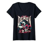 Femme 101 Dalmatians Cruella Speed Demon T-Shirt avec Col en V