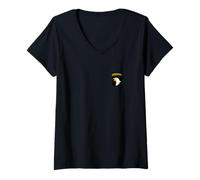 Femme 101st Airborne Division Veteran Pocket Veterans Day Christmas T-Shirt avec Col en V