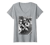 Femme 10cc Live I'm Not in Love Era Cardiff Castle 1975 T-Shirt avec Col en V