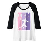 Femme 10ème Anniversaire Filles Handball Filles 10 Ans de Handball Manche Raglan