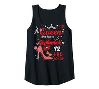 Femme 12 Septembre Anniversaire Cette Reine est née Le 12 Septembre Débardeur