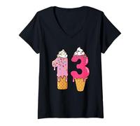 Femme #13 Uniforme en Jersey Drip Teen Slang Meme, 13e Anniversaire T-Shirt avec Col en V