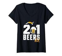 Femme 21 Years Old - 21st Birthday Celebration T-Shirt avec Col en V
