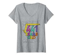 Femme 21e Anniversaire Math Lover Square Root of 441 21 Ans T-Shirt avec Col en V
