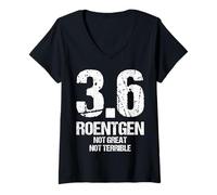 Femme 3.6 Dicton radiographique Tchernobyl Chernobyl T-Shirt avec Col en V