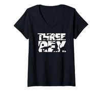 Femme 3 Ans Bday 3 Rex Birthday Girl Boy I Funny Three Rex T-Shirt avec Col en V