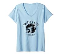 Femme 3I/Atlas Comet 2025 Reboot Fun Sarcastic Space Humour Design T-Shirt avec Col en V