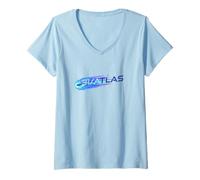 Femme 3I Atlas Comet UFO Cosmique Mystère T-Shirt avec Col en V