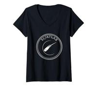 Femme 3I Atlas Interstellar Comet Space Astronomy Alien Ship 2025 T-Shirt avec Col en V