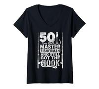 Femme 50th Birthday Vintage 50 Year Old Limited Edition T-Shirt avec Col en V