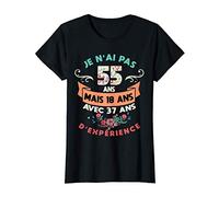 Femme 55 Ans Anniversaire Femme Cadeau Humour j'ai 55 ans T-Shirt