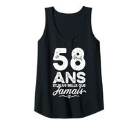 Femme 58 Ans et Plus Belle Que jamais 58e Anniversaire célébration Débardeur