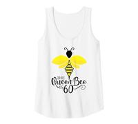 Femme 60e Anniversaire The Queen Bee is 60 Years Old Bumblebee Débardeur