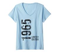 Femme 61ème anniversaire 61 ans homme femme 1965 T-Shirt avec Col en V