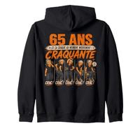 Femme 65 Ans Ça Craque Au Moindre Mouvement 65 Anniversaire Cadeau Sweat à Capuche