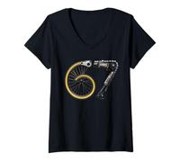 Femme 67 ciclyng Meme Cadeau Six Seven vélo 6-7 vélo drôle T-Shirt avec Col en V