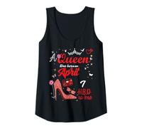 Femme 7 Avril Anniversaire This Queen Was Born on April 7th Débardeur