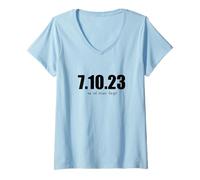 Femme 7 Octobre Hommage Nova | Les juifs israéliens Ont Besoin de Shalom T-Shirt avec Col en V