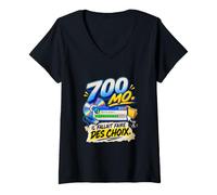 Femme 700 Mo Il Fallait Faire des Choix Humour Génération 2000 T-Shirt avec Col en V