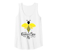 Femme 76e Anniversaire The Queen Bee is 76 Years Old Bumblebee Débardeur